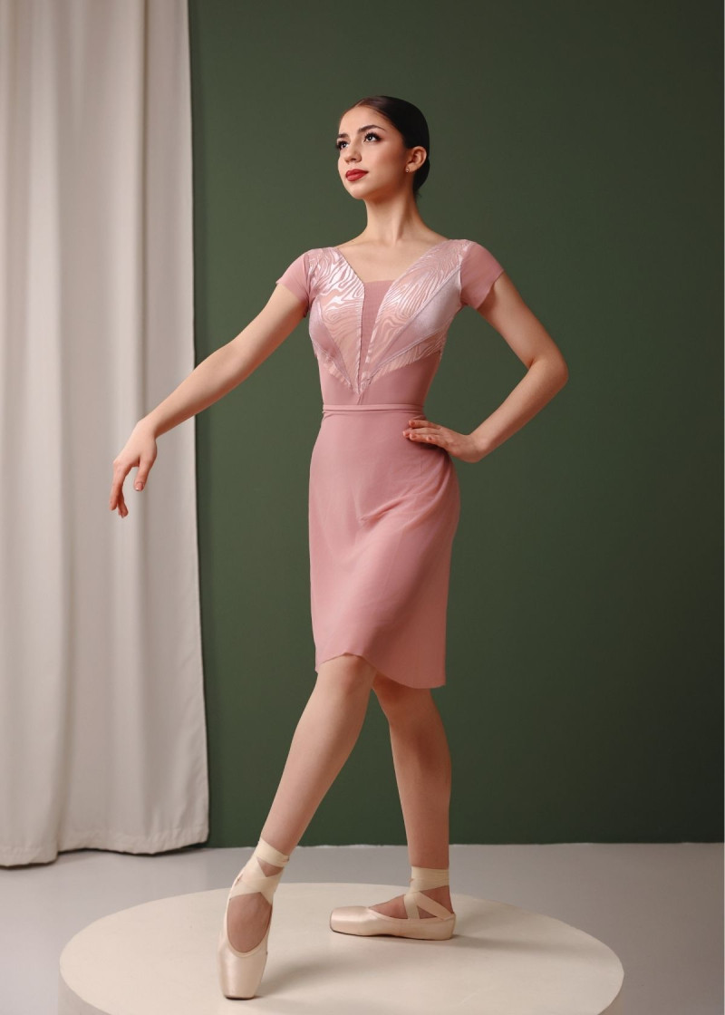 Wrap skirt OLIVERIA mesh, nostalgia rose, L(57cm)