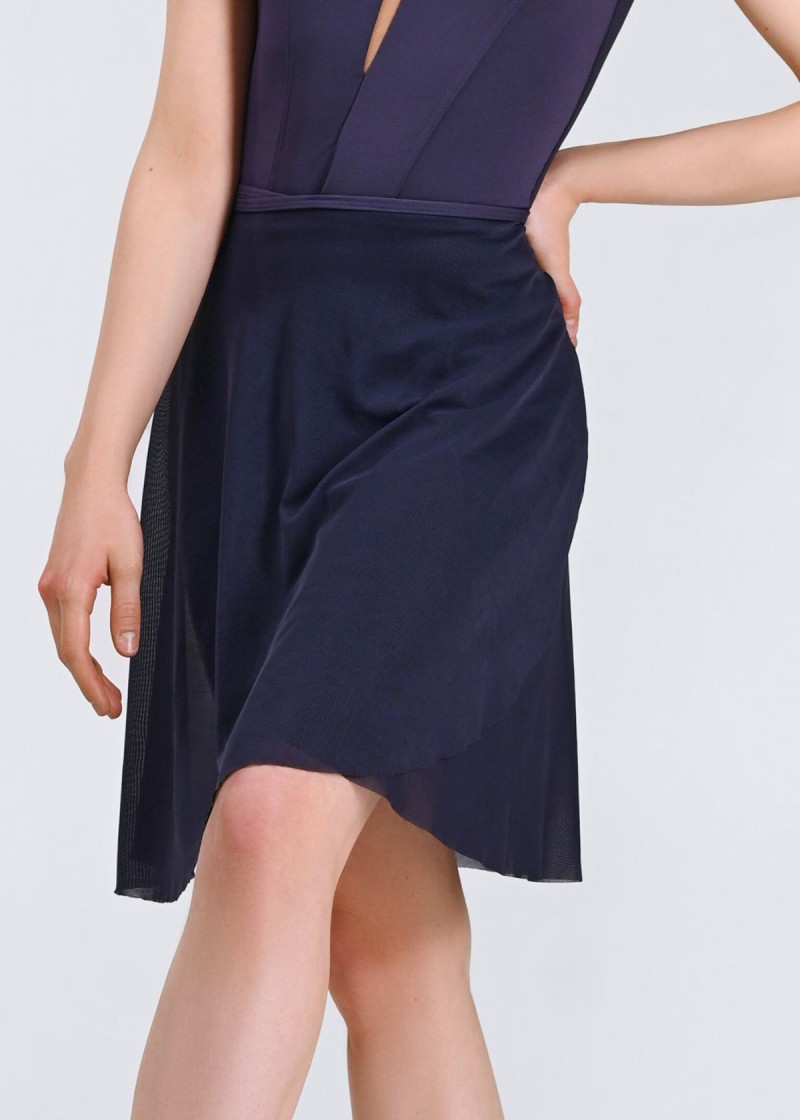 Wrap skirt OLIVERIA mesh, deep cobalt, M(48cm)