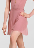 Wrap skirt OLIVERIA mesh, nostalgia rose, S(40cm)