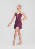 Wrap skirt OLIVERIA mesh, plum perfect, S(40cm)