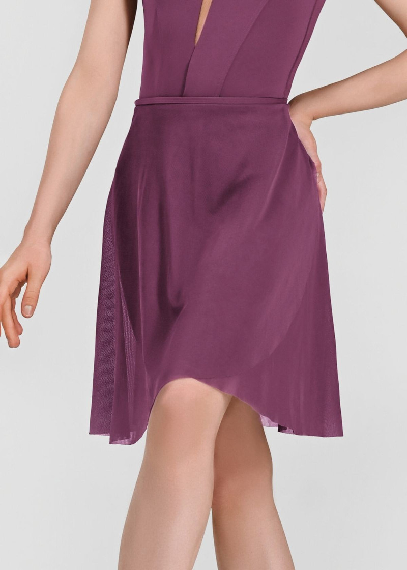Wrap skirt OLIVERIA mesh, plum perfect, M(48cm)