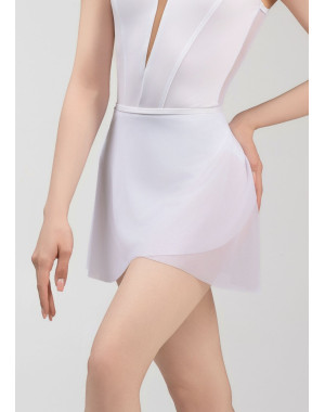 SYMPHONY - Хитон на запах OLIVERIA, сетка сетка, белый, XS(32см)