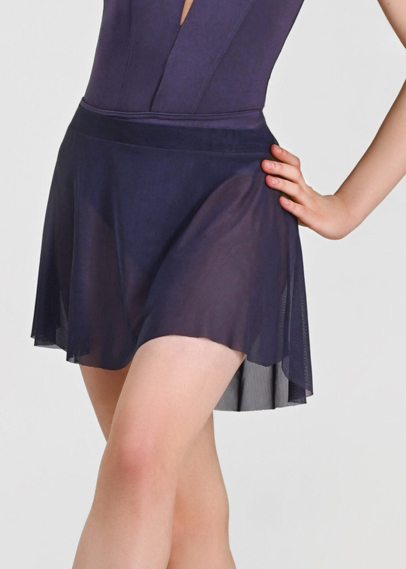 OLSEN MESH ballet skirt by Grand Prix mesh, deep cobalt, M-L
