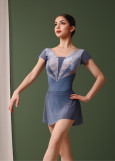 OLSEN MESH ballet skirt by Grand Prix mesh, moonlight blue, XS-S