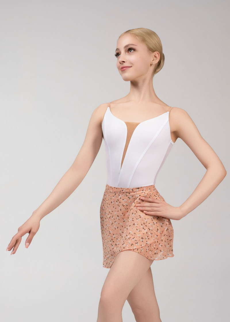 SYMPHONY - Хитон на запах ORIELLA FLORAL, шифон шифон, floral peach, M(48см)