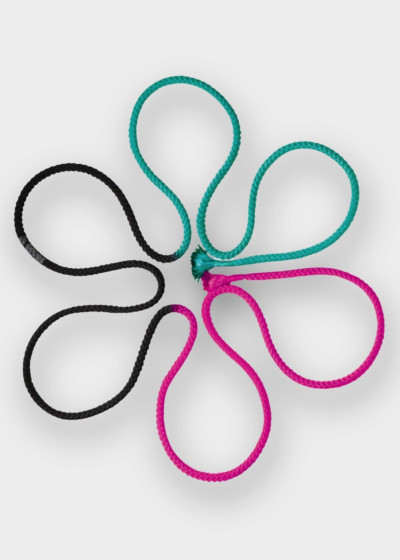 Rope for gymnastics SASAKI NEW FIG M-280G, 3m nylon, EmeraldGreen×Black×Raspberry (EMG×B×RS), 3m