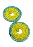 Rope for gymnastics SASAKI NEW FIG M-280TS, 3m nylon, Yellow x Green (YxPEG), 3m