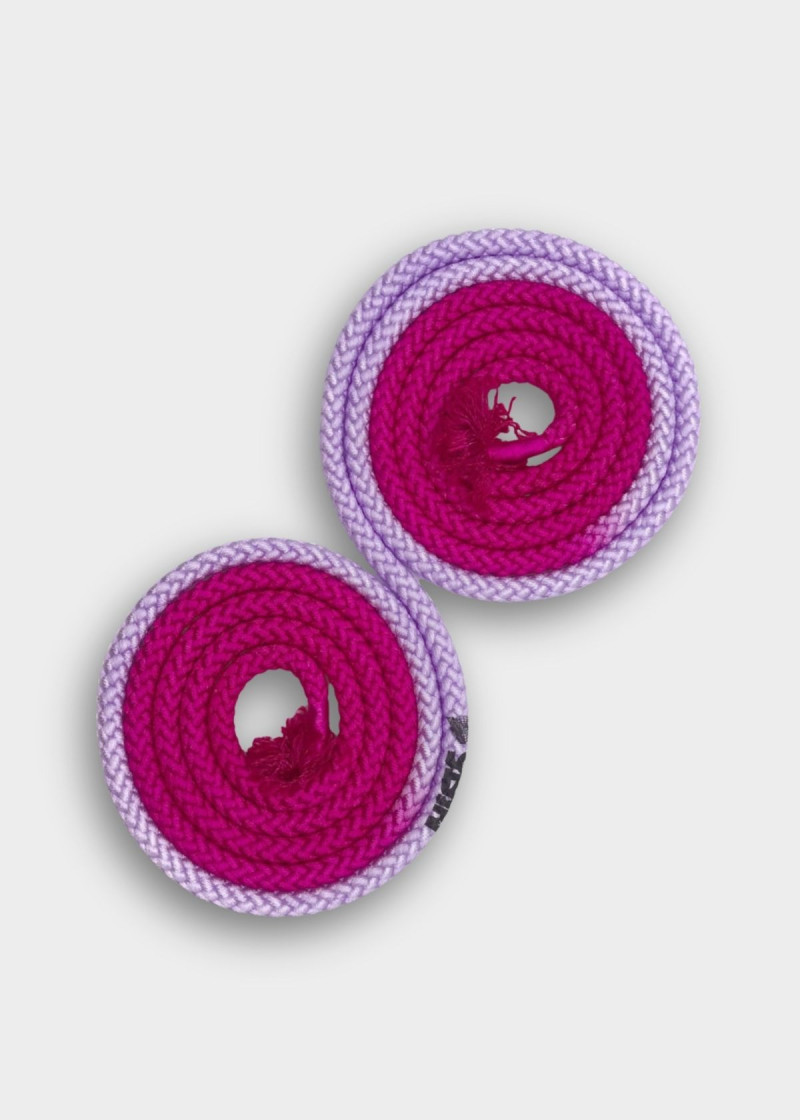 Rope for gymnastics SASAKI NEW FIG M-280TS, 3m nylon, Raspberry x Lavender (RSxLD), 3m