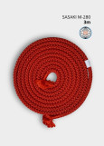 Rope for gymnastics SASAKI NEW FIG M-280, 3m nylon, Red (R), 3m