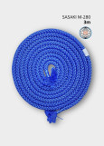 Rope for gymnastics SASAKI NEW FIG M-280, 3m nylon, Turquoise-blue (TQBU), 3m