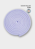 Rope for gymnastics SASAKI MJ-240, 2.5m polyester, Lavender (LD), 2.5m
