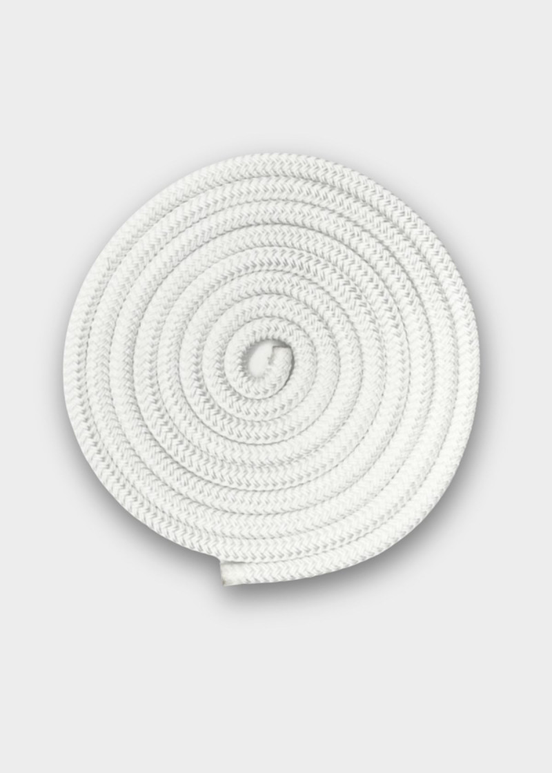 Rope for gymnastics SASAKI MJ-240, 2.5m polyester, White (W), 2.5m