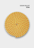 Rope for gymnastics SASAKI NEW FIG MJ-243, 2.5m polyester, Fluo-orange x Yellow (KEOxY), 2.5m