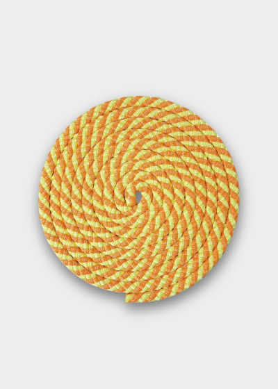 Rope for gymnastics SASAKI NEW FIG MJ-243, 2.5m polyester, Fluo-orange x Yellow (KEOxY), 2.5m