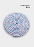 Rope for gymnastics SASAKI NEW FIG MJ-243, 2.5m polyester, LightBlue x LightPink (LIBUxLIP), 2.5m