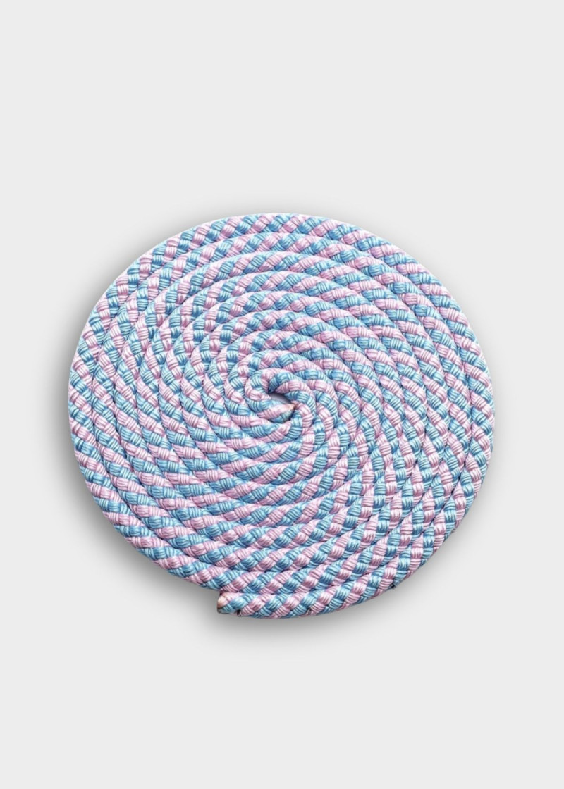 Rope for gymnastics SASAKI NEW FIG MJ-243, 2.5m polyester, LightBlue x LightPink (LIBUxLIP), 2.5m