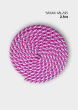Rope for gymnastics SASAKI NEW FIG MJ-243, 2.5m polyester, Pink x Lavender (PxLD), 2.5m