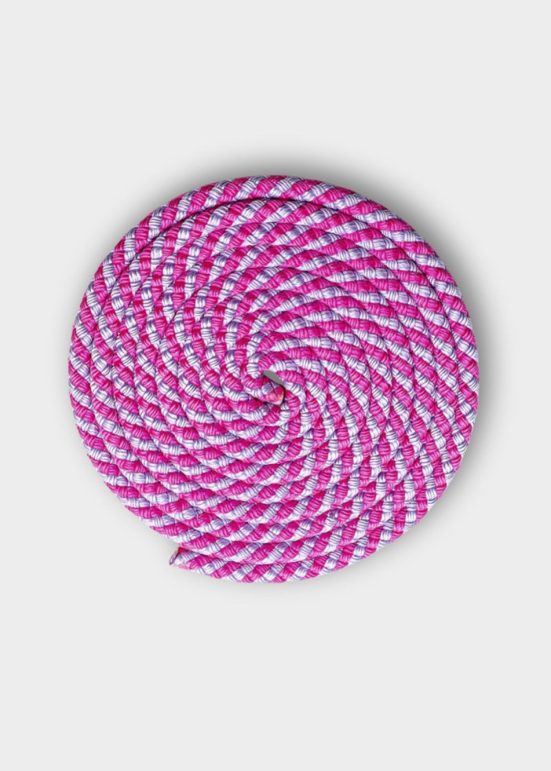 Rope for gymnastics SASAKI NEW FIG MJ-243, 2.5m polyester, Pink x Lavender (PxLD), 2.5m