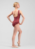 GABRIELLE tank leotard by Grand Prix nylon, french rose, M