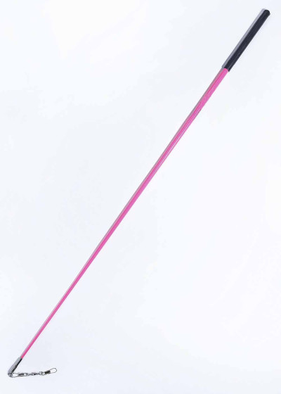 Stick for gymnastics SASAKI NEW FIG M-700JK, 57cm fiberglass+rubber, Pink x Black (PxB), 57cm