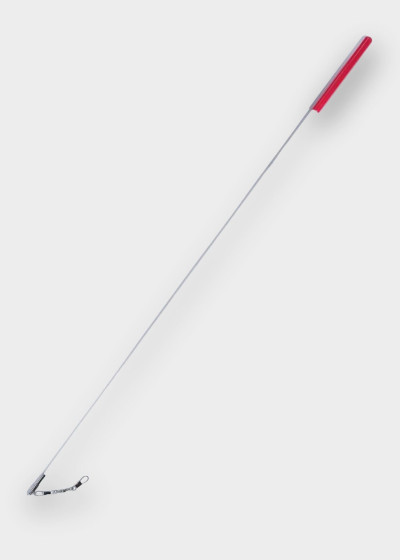 Stick for gymnastics SASAKI NEW FIG M-700JK, 57cm fiberglass+rubber, White x Red (WxR), 57cm