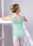 POLARIS tank leotard by Grand Prix polyamide micro+flocked mesh, cascade, 116cm