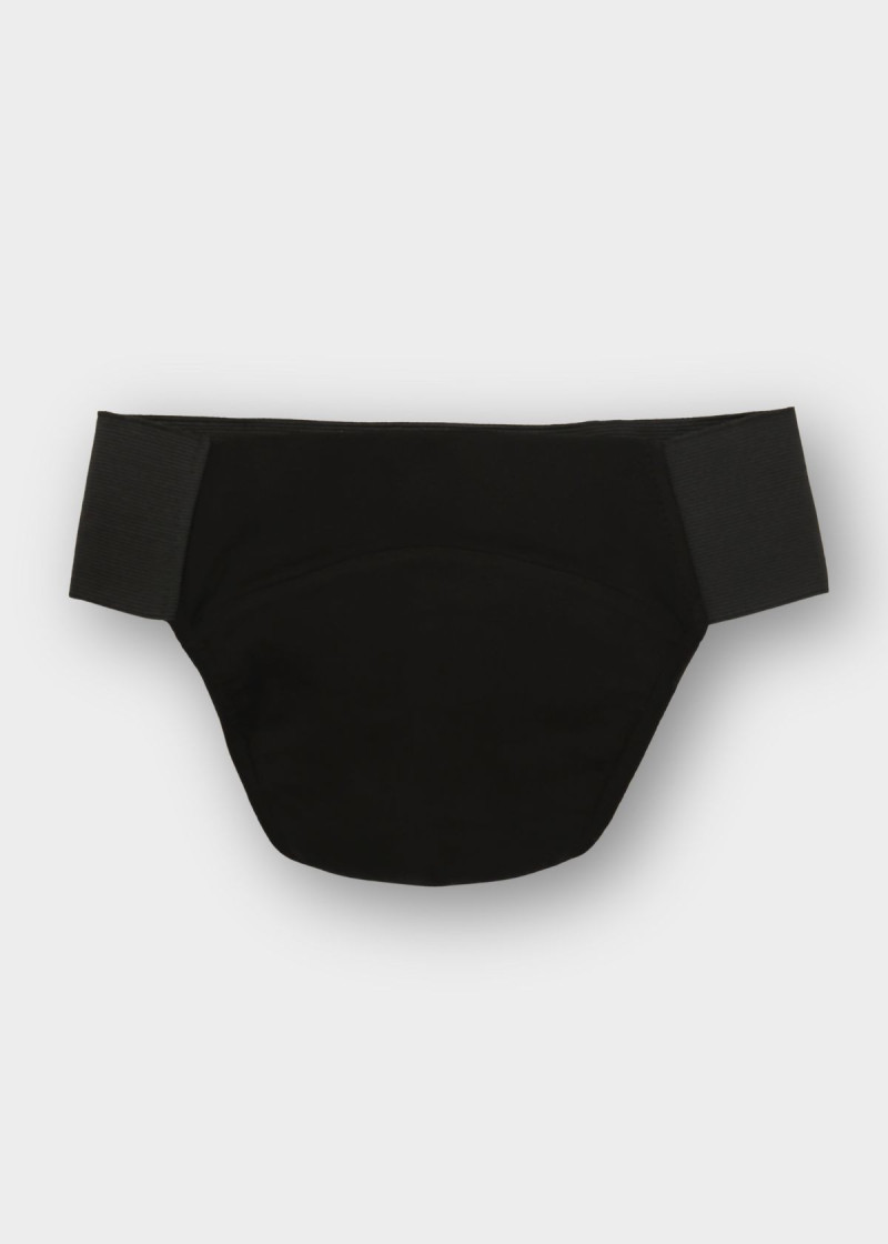 Бандаж мужской 90%хлопок, 10%эластан, черный, L