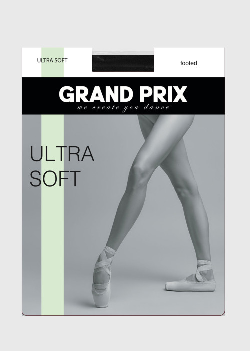 Ultra Soft Footed tights nylon+spandex, black, L/XL