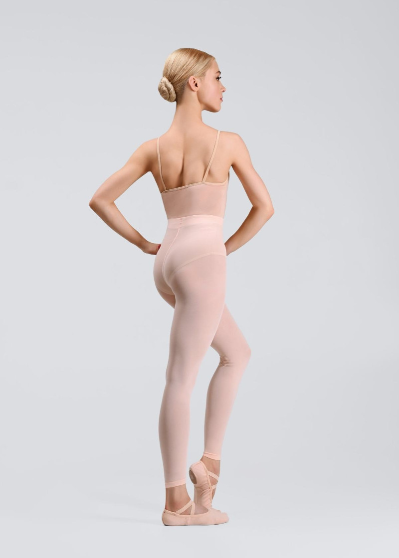 Трико Basic без стопы нейлон+спандекс, балетный розовый, L/XL