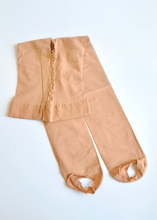 Stirrup dance tights, children polyamide+elastane, nude, L