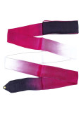 Ribbon for gymnastics SASAKI NEW FIG M-71HG, 6m rayon, Black x Red x White (BxRxW), 6m