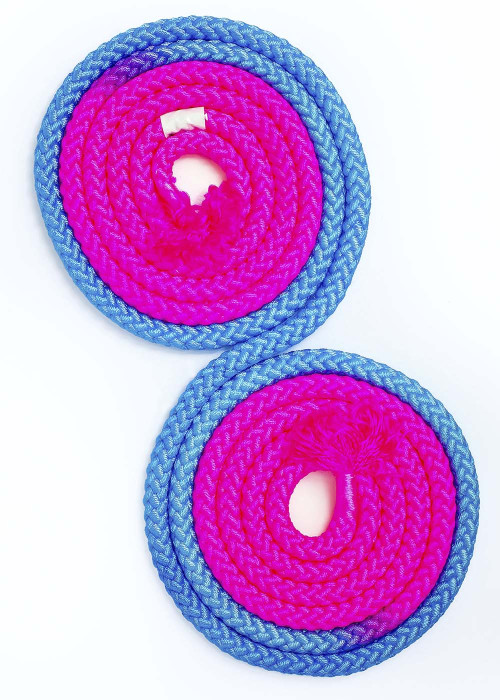 Rope for gymnastics SASAKI NEW FIG M-280TS, 3m nylon, Pink x LightBlue (PxLIBU), 3m