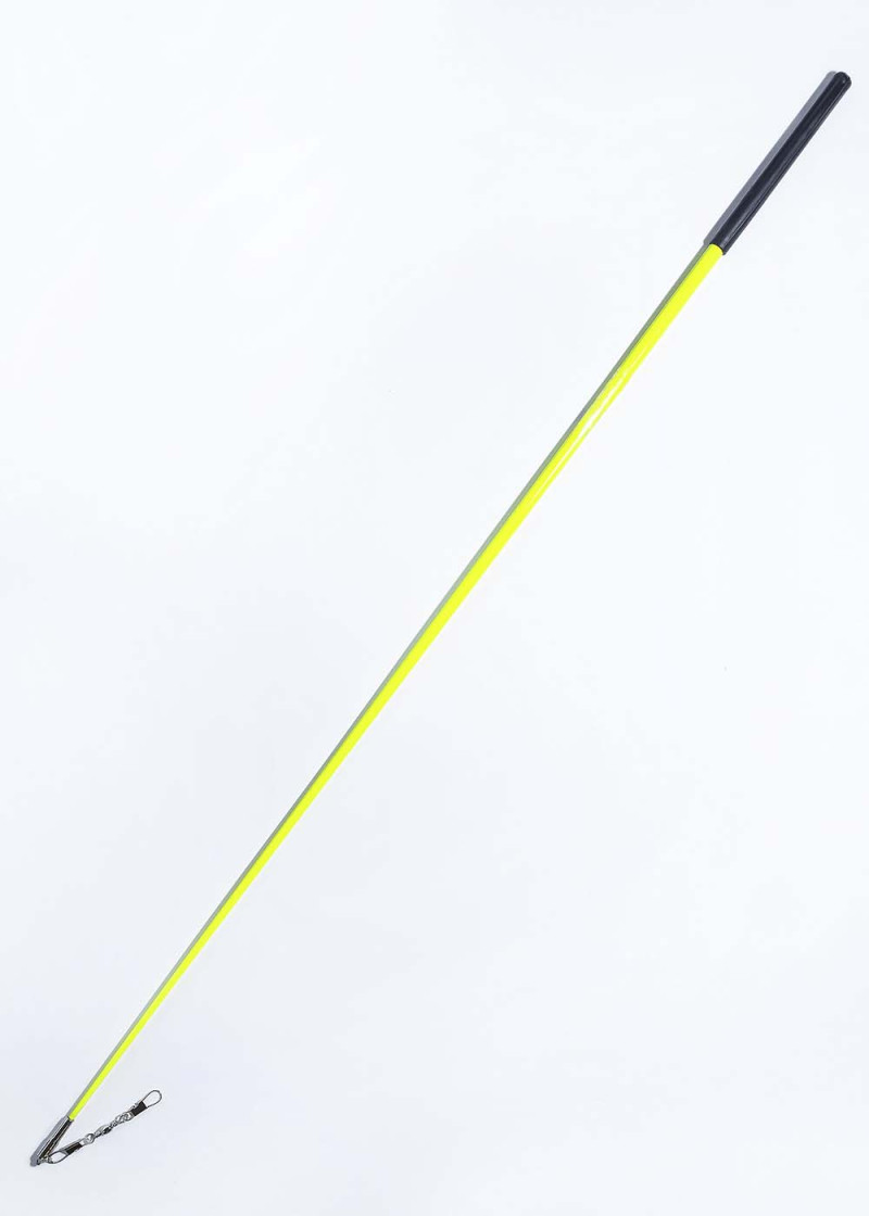 Stick for gymnastics SASAKI NEW FIG M-700G, 60cm fiber glass, Yellow x Black (KEYxB), 60cm