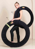 Hoop cover by Grand Prix black+lime green, XS-S