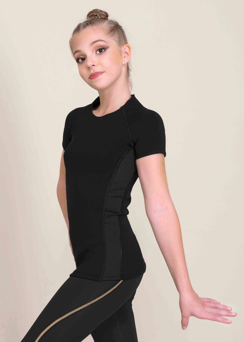 ELARA Neoprene T-shirt by Grand Prix neoprene, black, XS