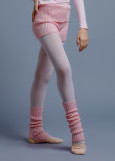 Leg Warmers Grand Prix wool mixture, light pink, 40cm