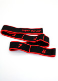 Flexistretcher 8 stitches Super Dance polyamide+rubber, black+red, 4х90 сm