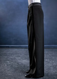 Mens ballroom pants PATRIC 95%polyester, 5%elastane, black, 128cm