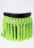 Knotted dance fringe lime green, 20cm