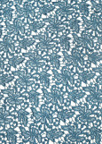 Guipure lace ALICE 100%polyester, turquoise, 1.2m