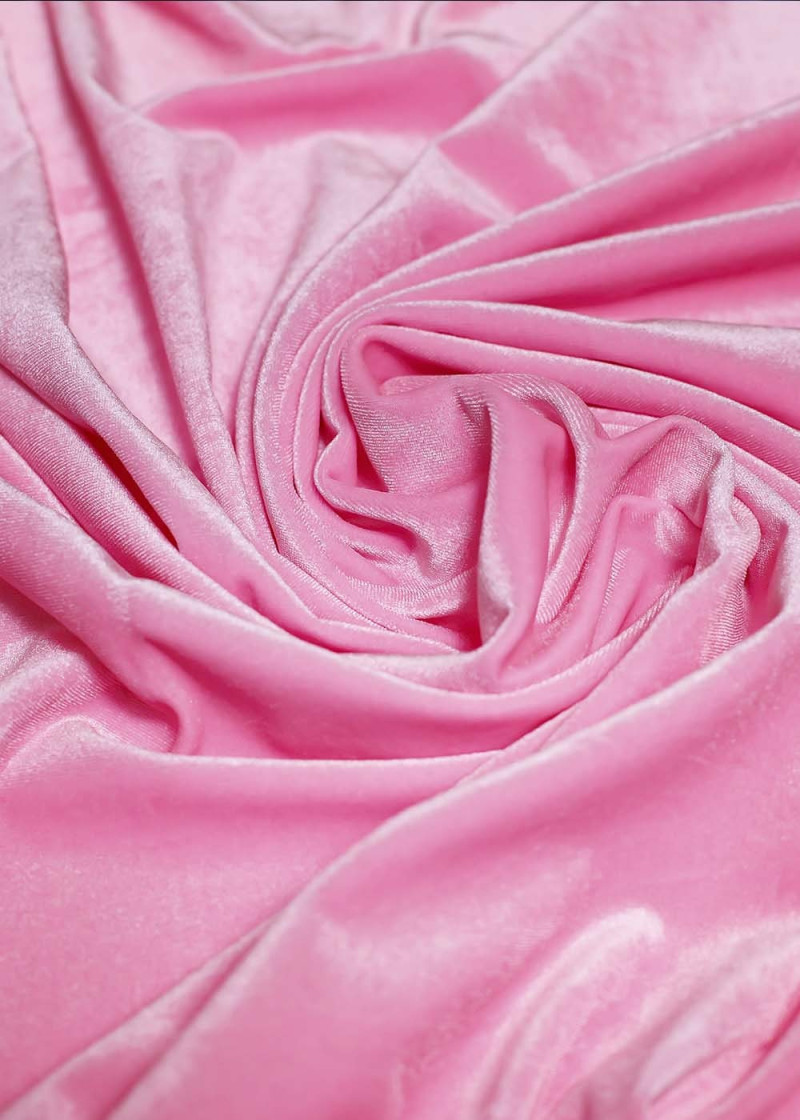 Smooth velvet 90%polyamide, 10%elastane, flamingo, 1.6m