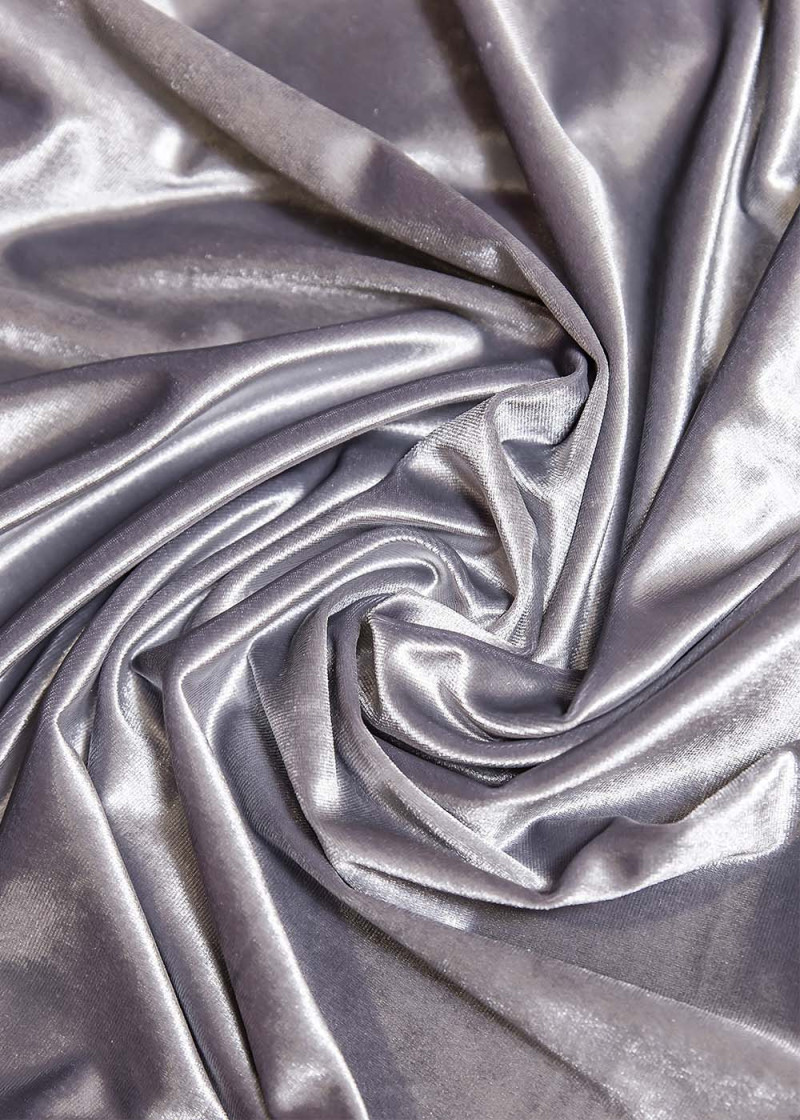 Velvet GLOSS 90%polyamide, 10%elastane, silver, 1.6m