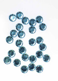 Sew on acrylic rhinestone Elizabeth ROUND 10 Aquamarine