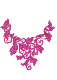 Lace motif MARILYN 100%polyamide, fuchsia, 30х28cm