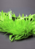 Goose feathers Twisted feathers, lime green, 15cm