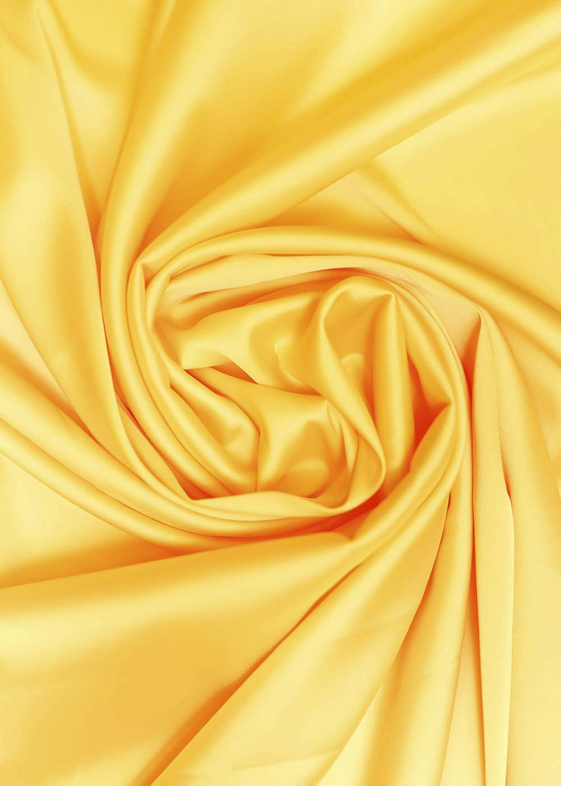 Stretch satin 100%polyester, mango, 1.2m