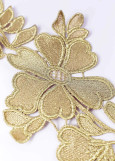 Lace ribbon MELANIE 100%polyester, gold, 12cm