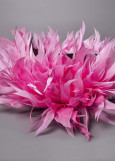 Goose feathers Twisted feathers, bright pink, 15cm