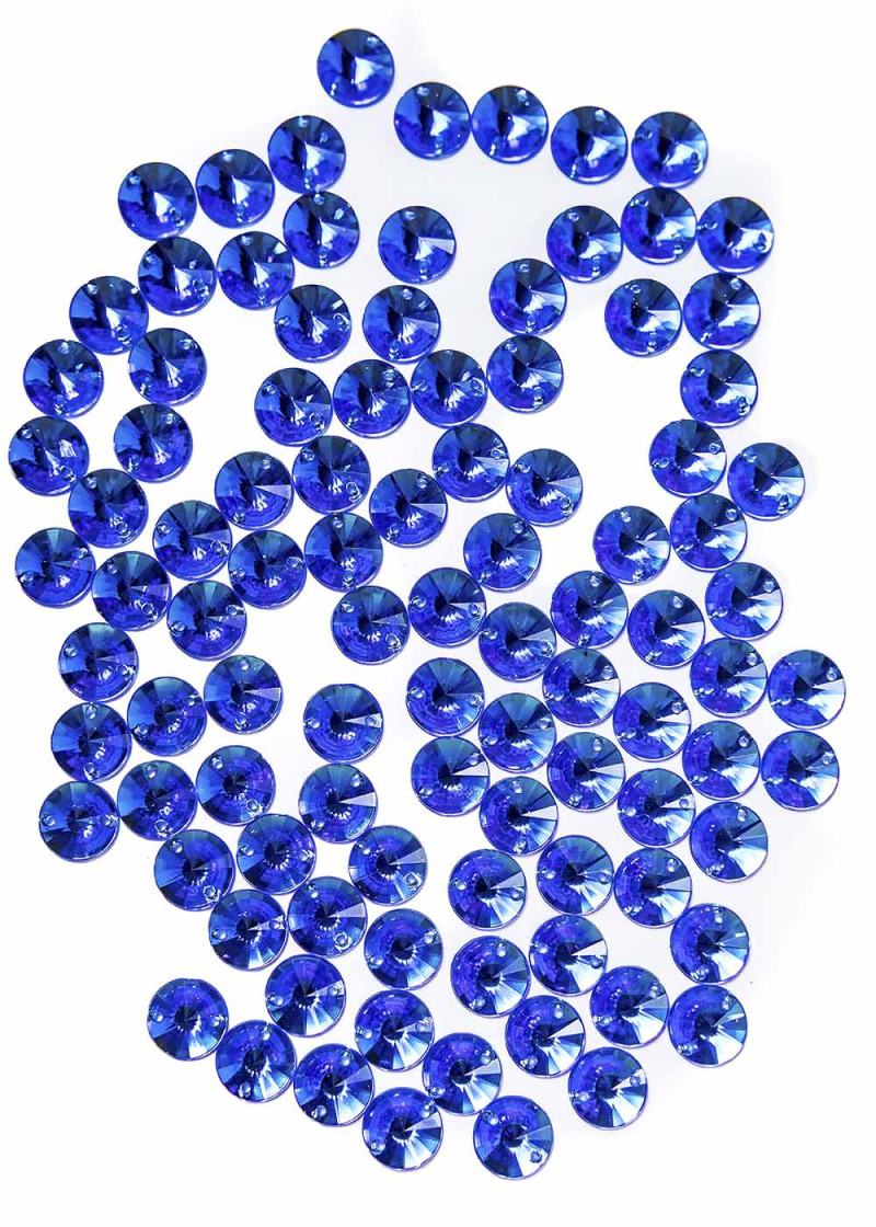 Sew on acrylic rhinestone Elizabeth RIVOLI 10 Sapphire