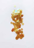 Chameleon paillettes light orange, 4